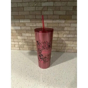 2024 Disney Parks Hollywood Studios Park Icons Metal Tumbler Cup Starbucks‎
